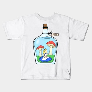 Alice in a bottle Kids T-Shirt